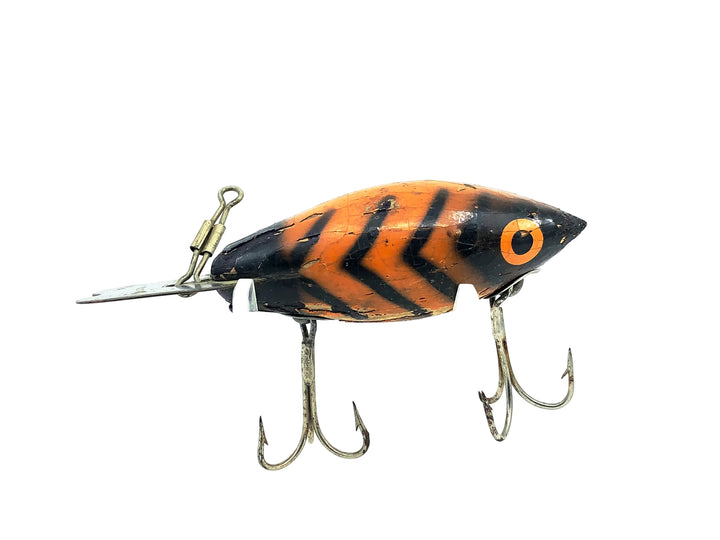 Wooden Bomber 400 Series, #12 Orange/Black Ribs Color - Older Bomber Style