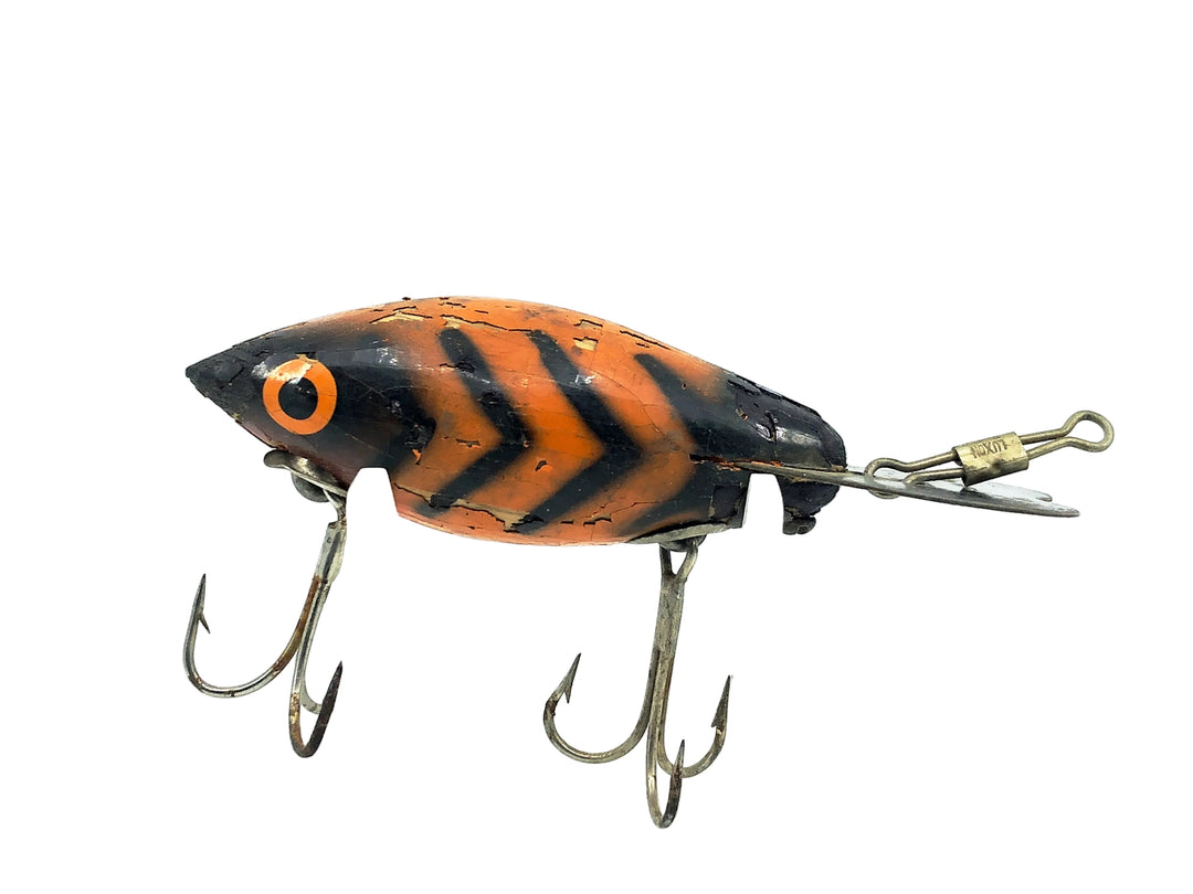 Wooden Bomber 400 Series, #12 Orange/Black Ribs Color - Older Bomber Style