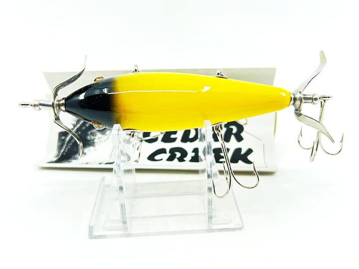 Cedar Creek Minnow 208 Five Hook Minnow Black Head Yellow Body Color