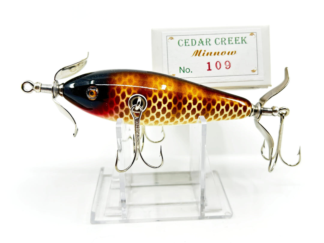 Cedar Creek Minnow No. 109 Brown Scale with Box