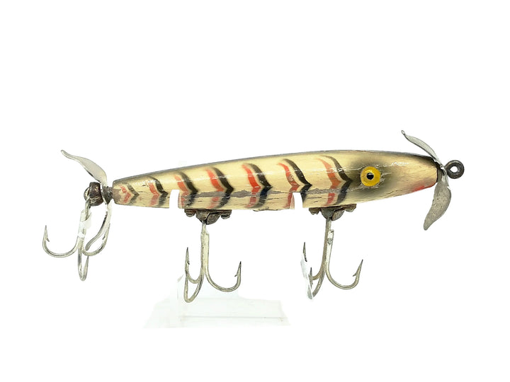 Pflueger Live Wire, White/Orange & Black Ribs Color