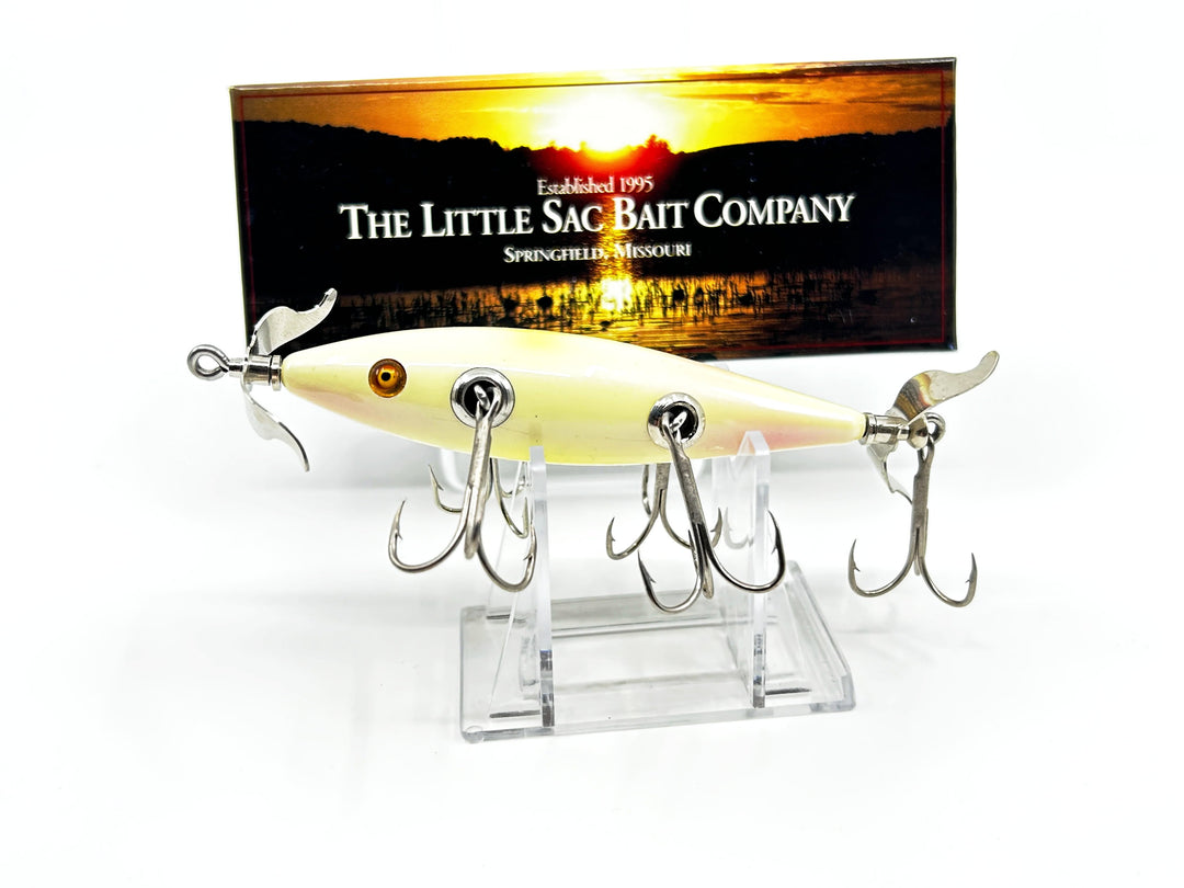 Little Sac Bait Company Meramec Minnow Pearl Color Signed Box 90/125