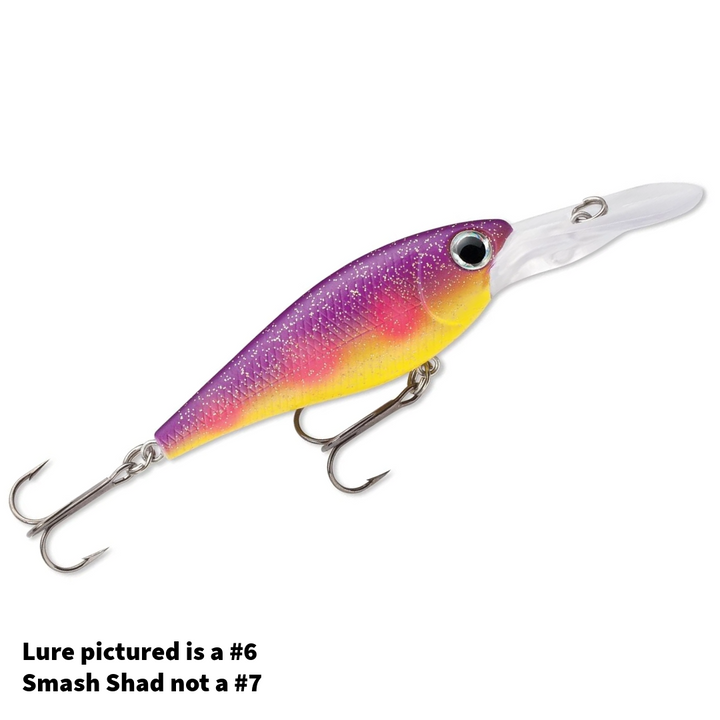 Storm Smash Shad 7, #251 Blueberry Glitter Color w/Box