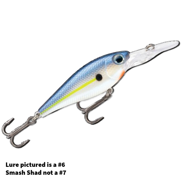 Storm Smash Shad 7, Hot Blue Shad Color w/Box