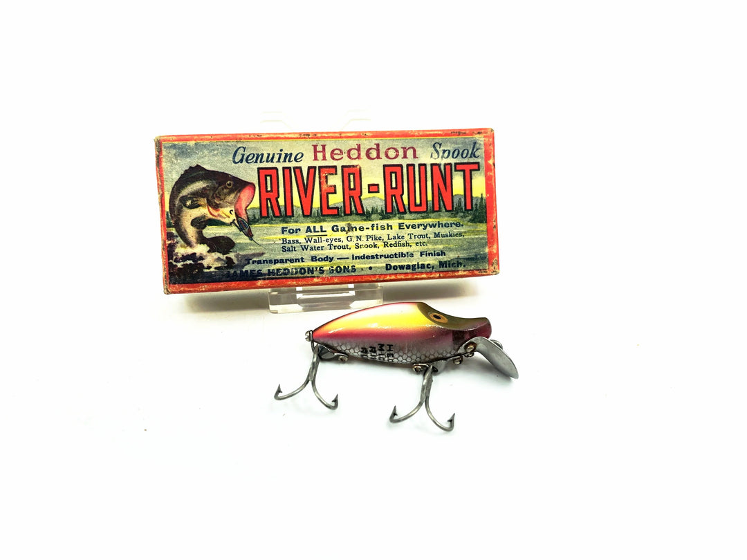 Heddon Midget River Runt Spook Sinker 9010-RB, Rainbow Color with Box