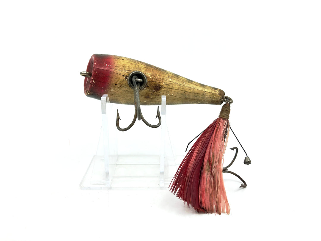 Creek Chub 3200 Plunker, Pikie Scale Color 3200, Wooden Glass Eyes & a Bing Hook