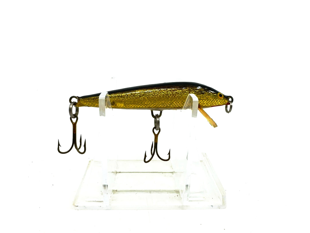 Imitation Japan Rapala Original Floating Minnow, Black/Gold Color