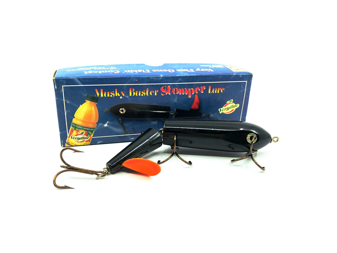 Musky Buster Stomper, Very Fine Orange Juice Special Edition, Black/Orange Tail Color with Box