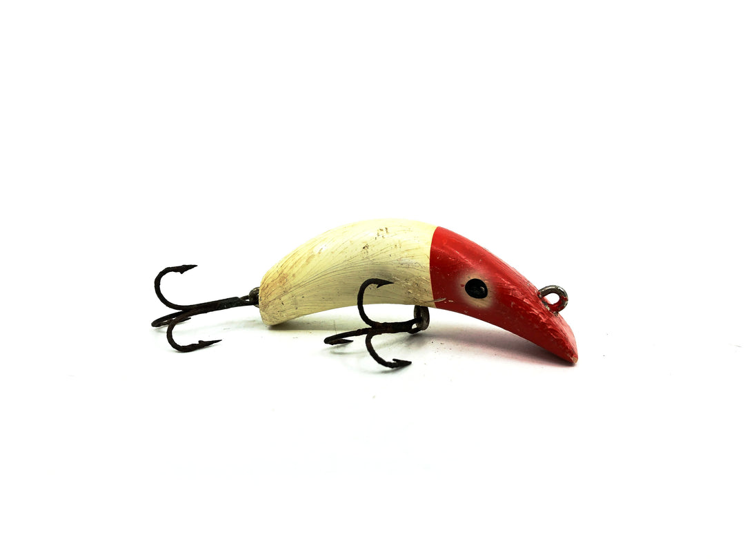 Lazy Dazy Wooden, Red Head/White Body Color Lure