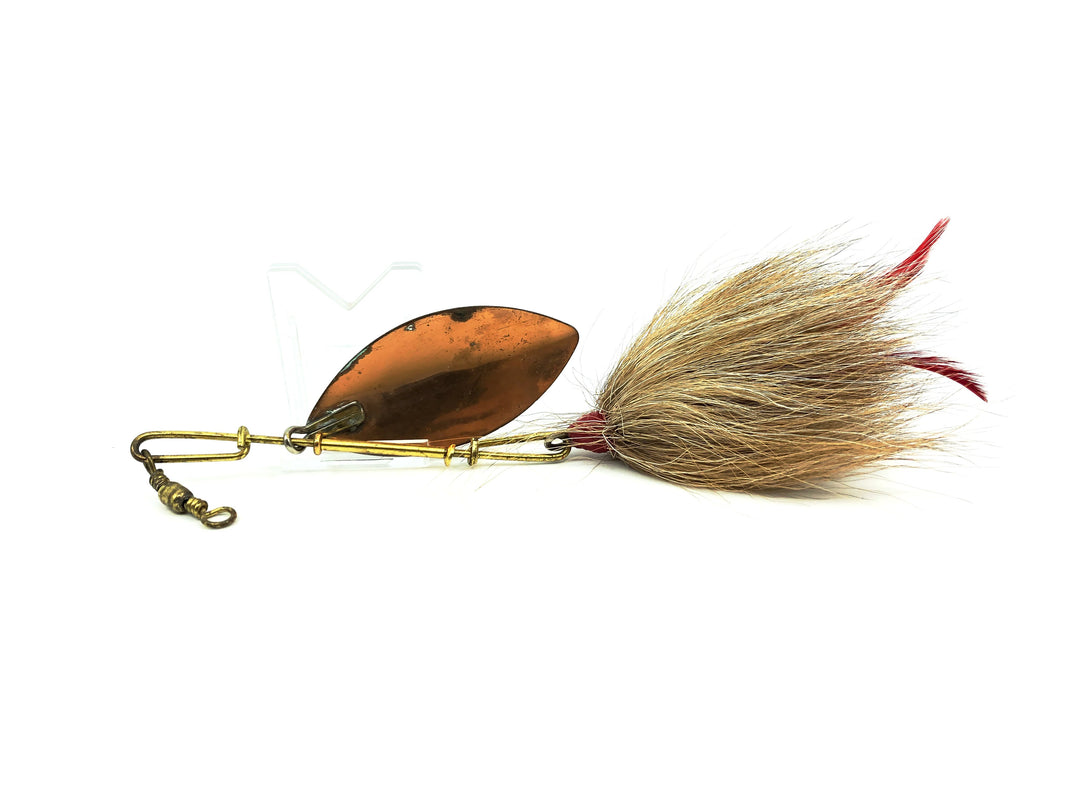 Pflueger Muskill Spinner, Silver Gold Dots Blade