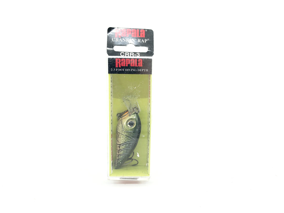 Rapala Crankin' Rap CRR-3 OGCW Olive Green Craw Color with Box