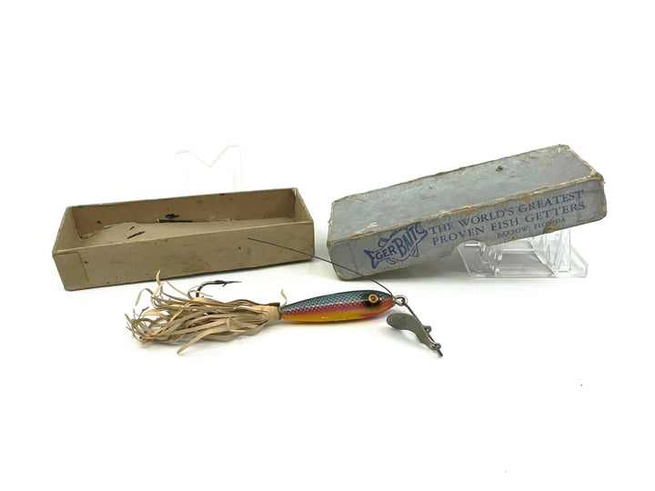 Vintage Eger Baits Baby Dillinger, Rainbow Color with Box