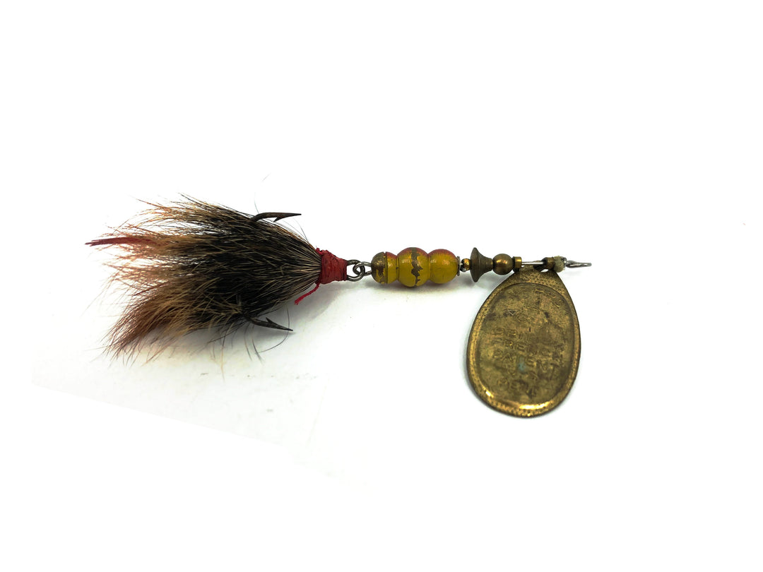 Mepps Algia Size #4, Dressed Brown Treble/Gold Blade Color