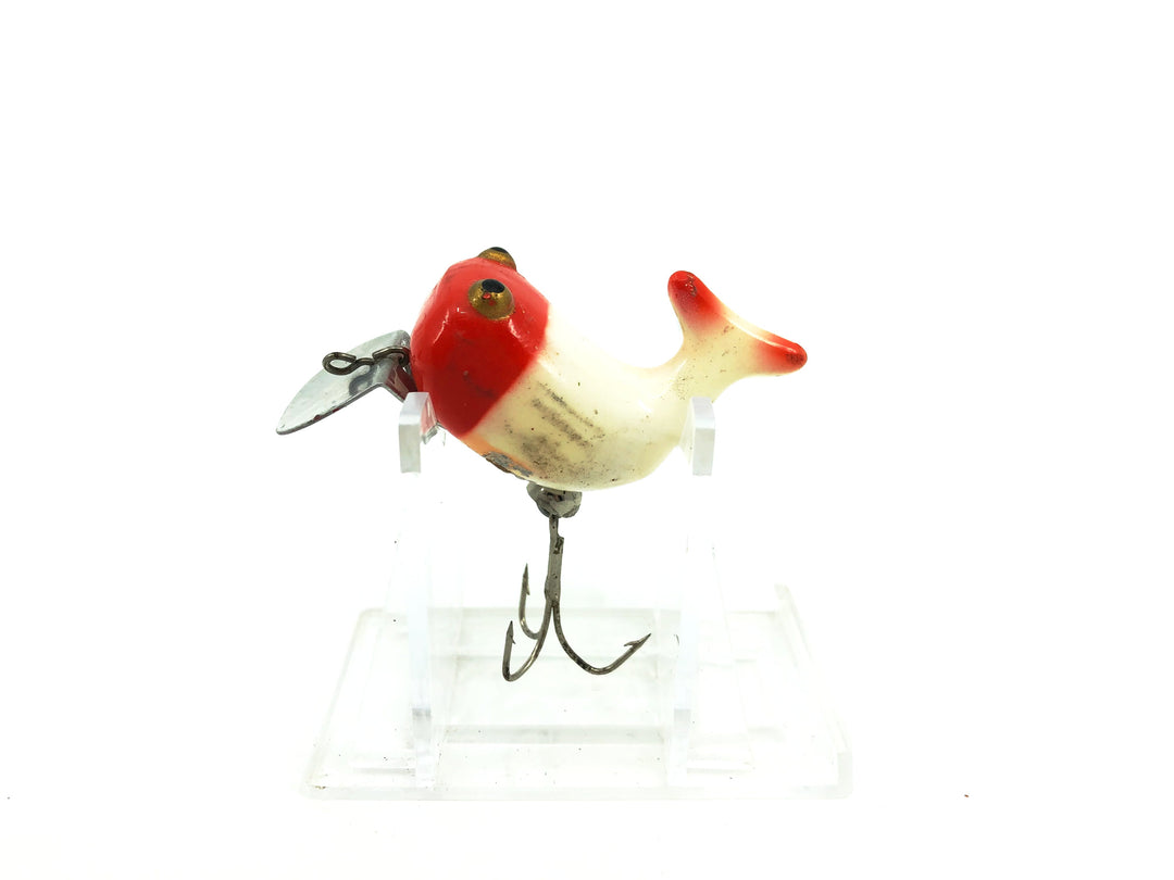 Heddon Hi-Tail, RH Red Head/White Body Color