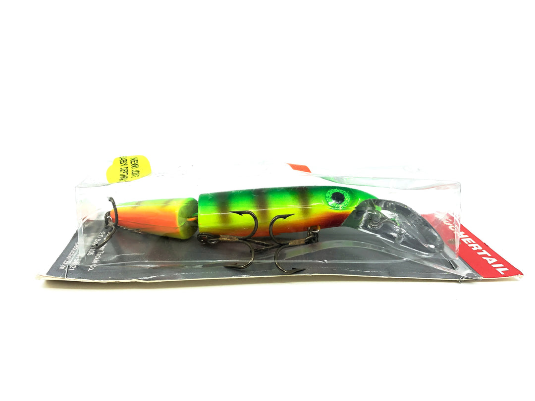 Joe Bucher Tackle Co. Buchertail Jointed Baby Depth Raider, Miller Perch Color New on Card