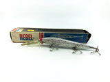 Rebel Vintage Minnow Model DR2308SW, Silver Red Eye Color with Box