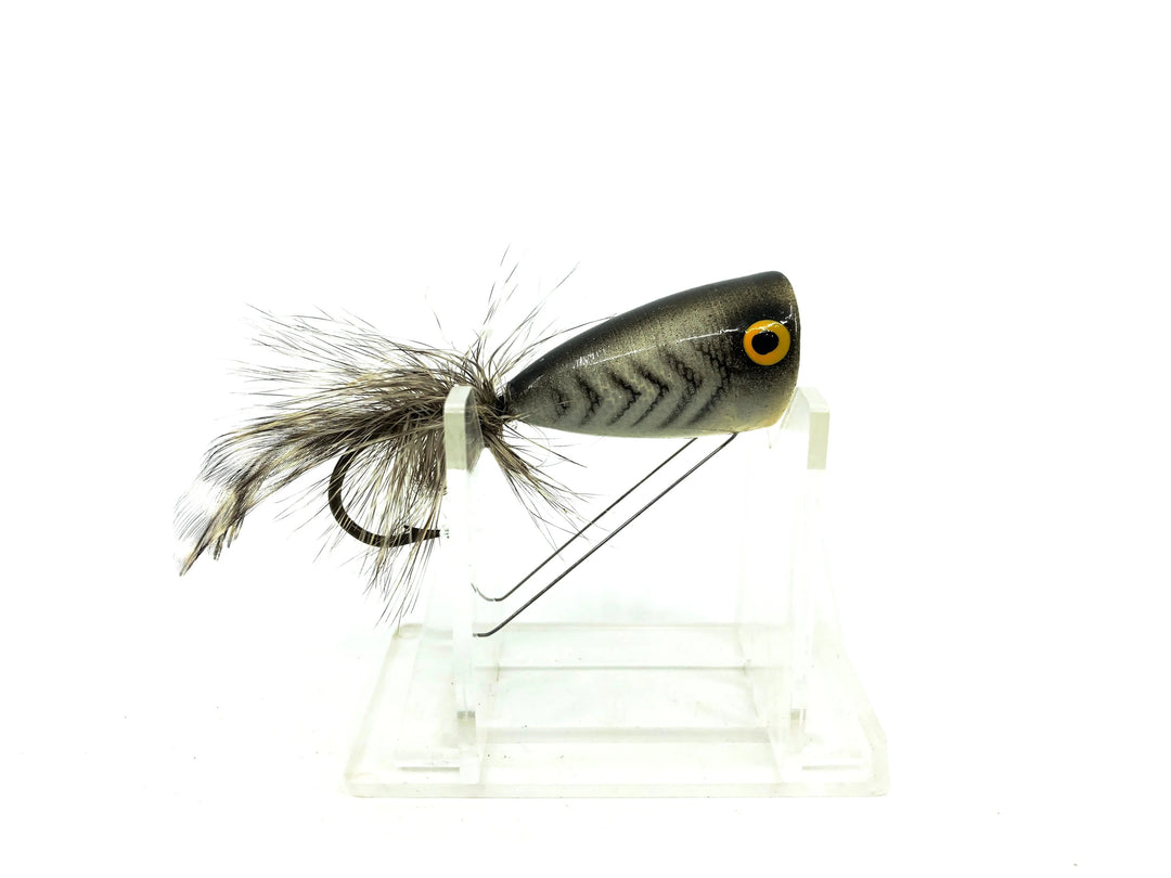 Phillips Spin Popper, White/Black Back & Ribs Color, Weedless Model