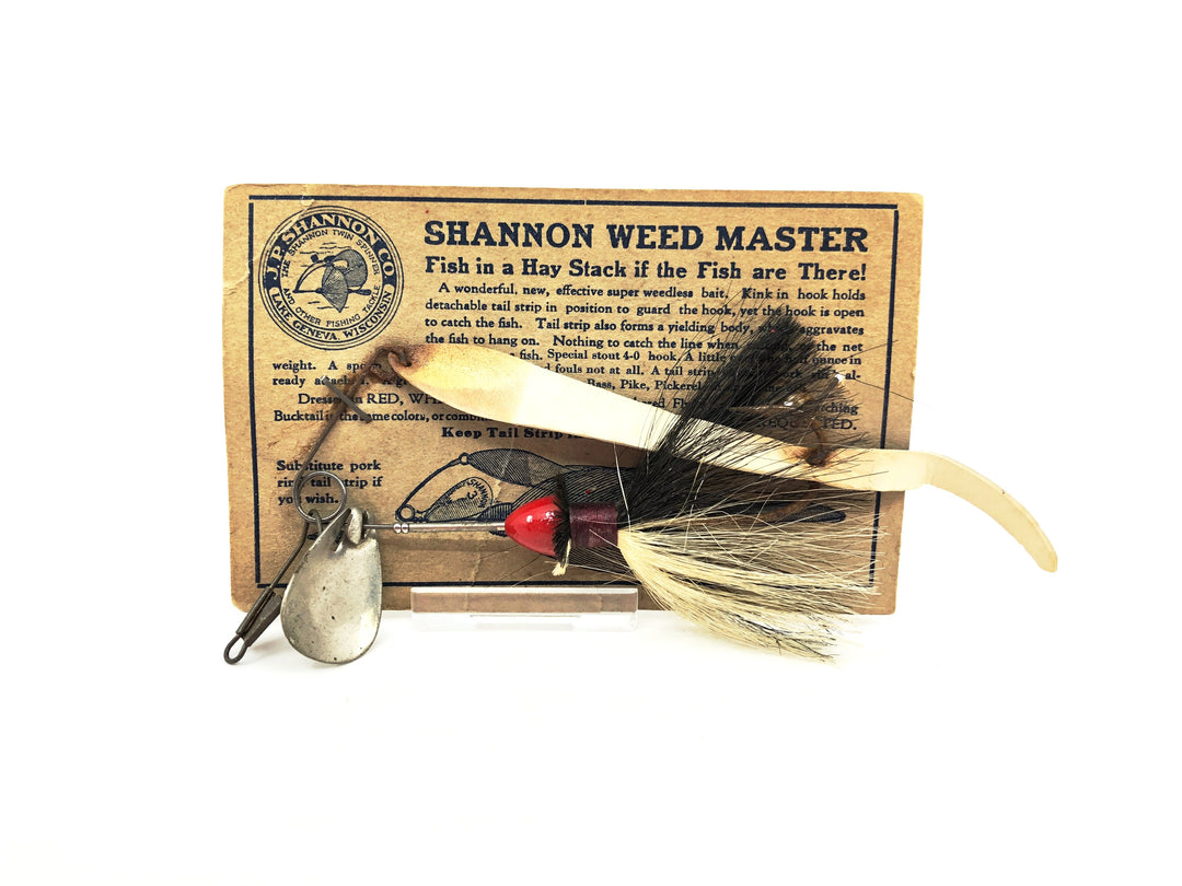 Shannon Weed Master #3, Black/White Bucktail Color on Card