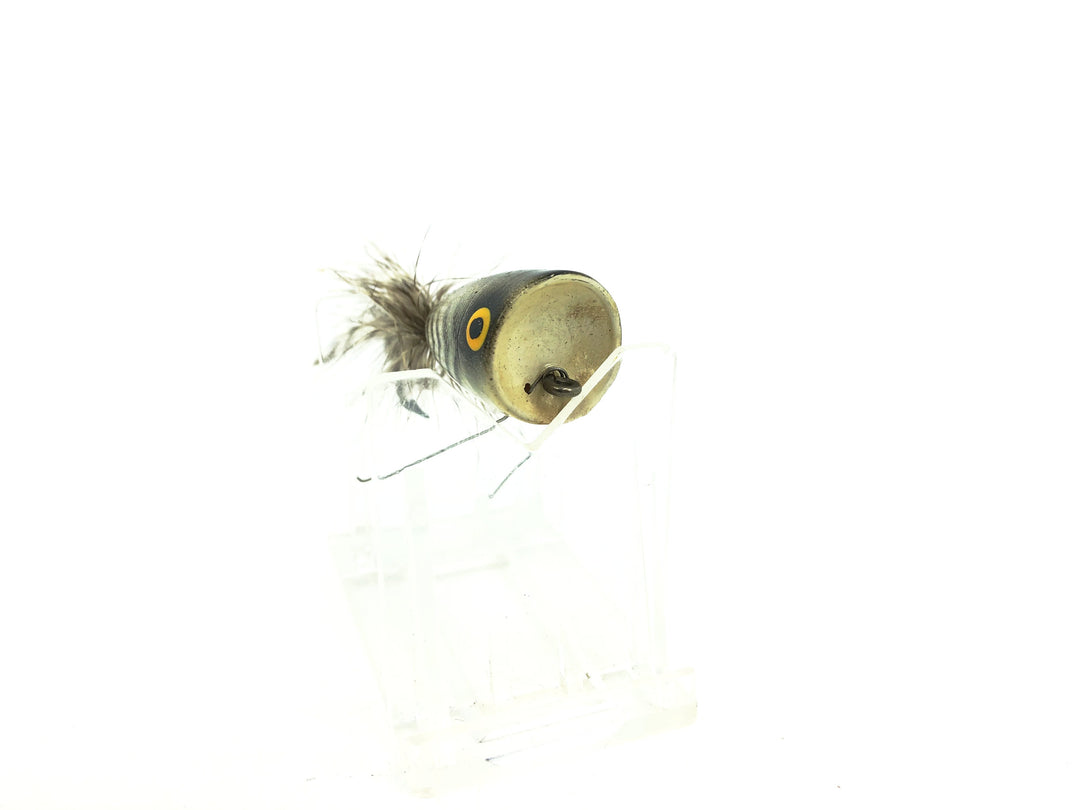 Phillips Spin Popper, White/Black Back & Ribs Color, Weedless Model