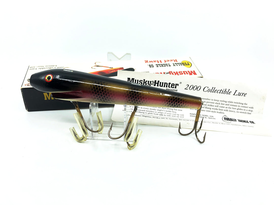 Musky Hunter 2000 Collectible Lure, Fudally Tackle Co. Reef Hawg #43/350 Signed