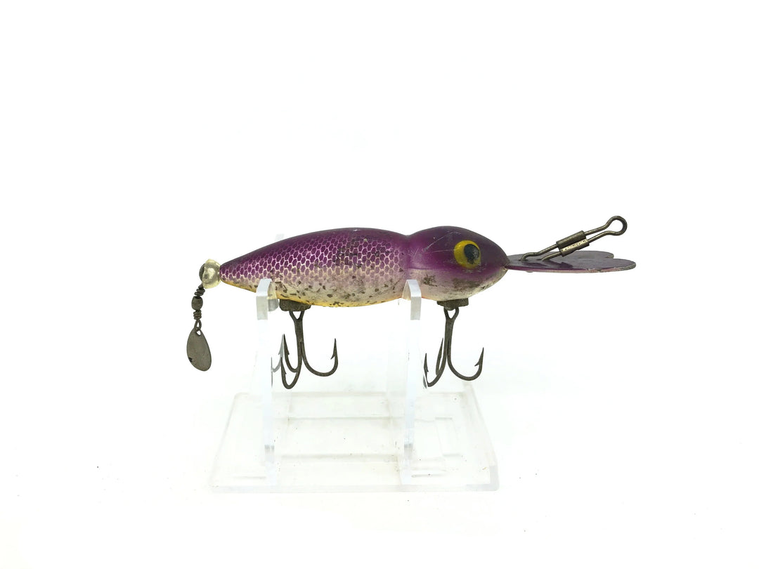 Whopper Stopper Hellbender, Purple Back/Silver Sparkle Color