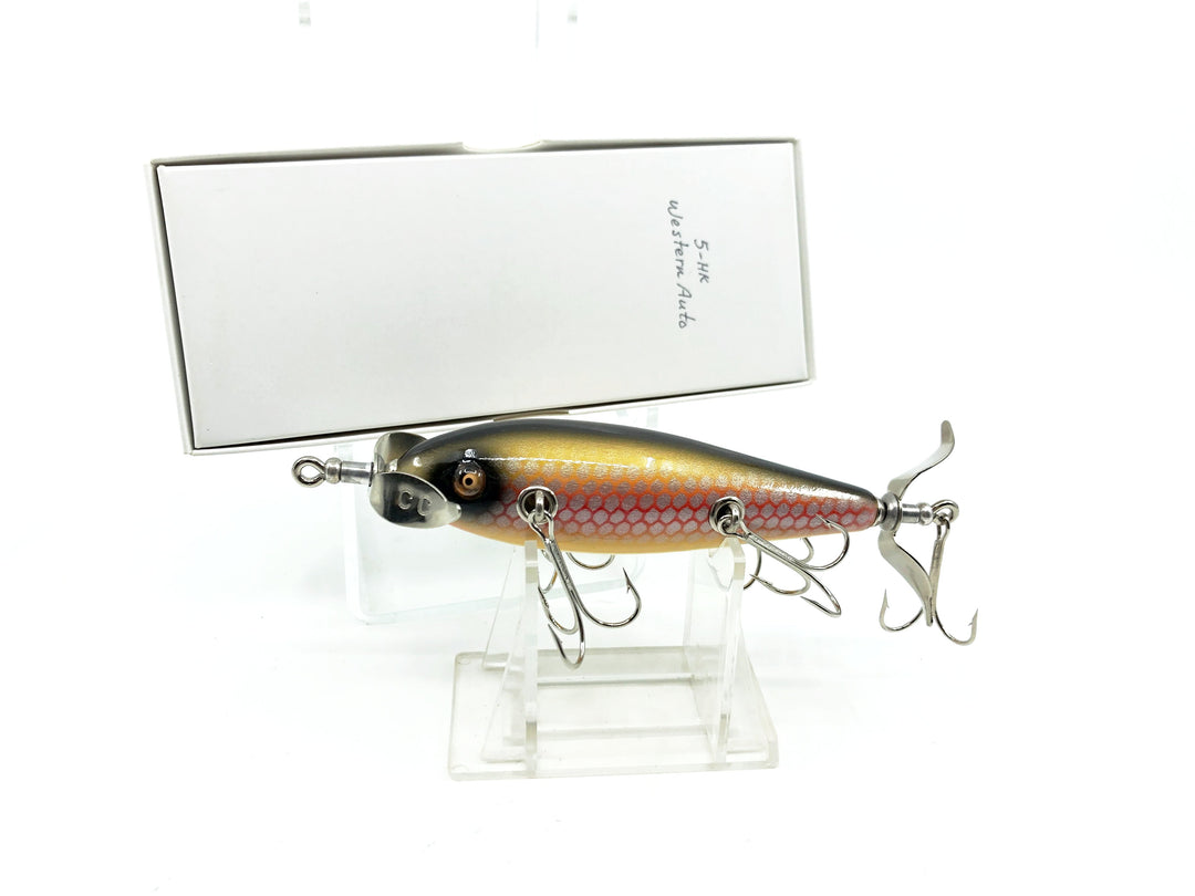 Cedar Creek Minnow Special Order - 5 Hook- Western Auto (White Scale) Color