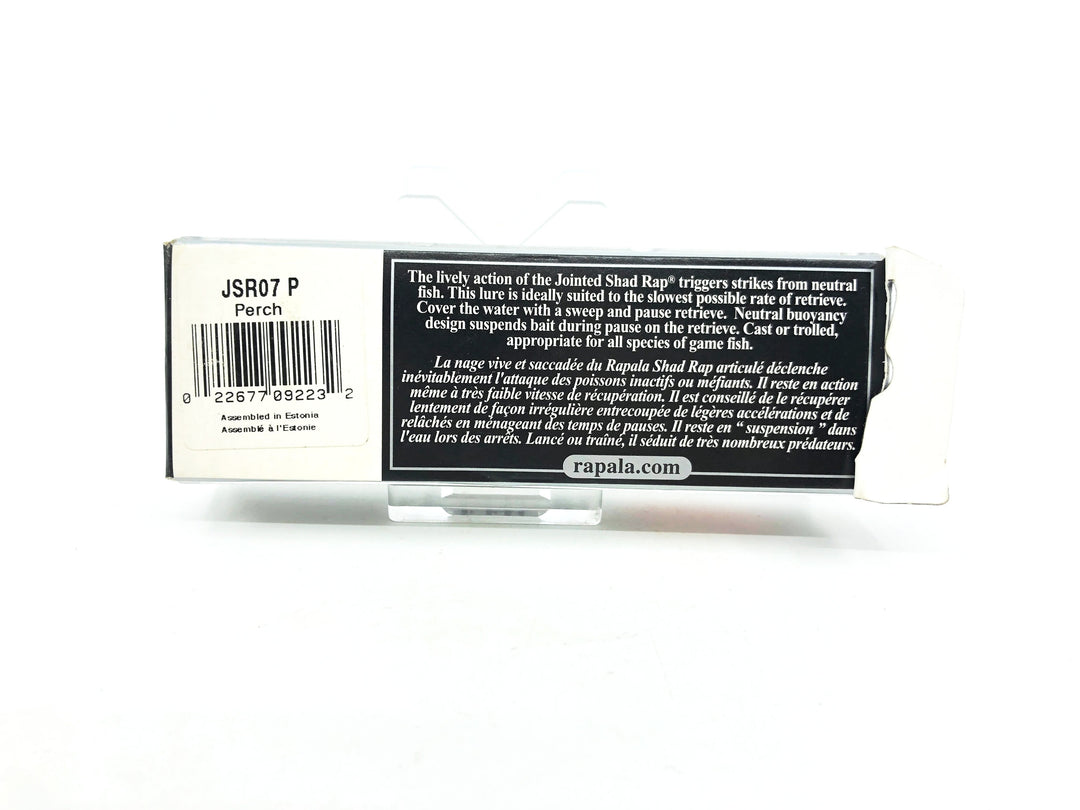 Rapala Jointed Shad Rap JSR-7, P Perch Color New in Box.