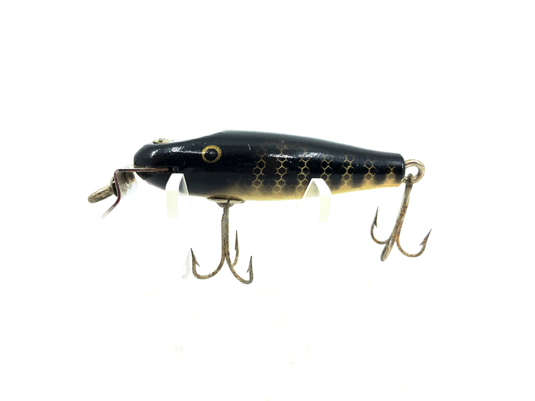 Creek Chub Wooden 9300 Spinning Pikie, Black Scale Color 9333