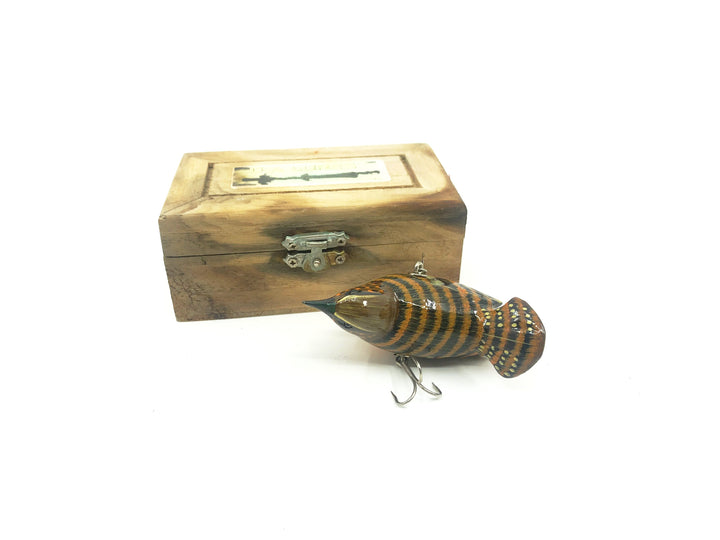 D.A Lures of Western Pennsylvania, Cedar Wood Bird Series, Contemporary Bird Lure with Box