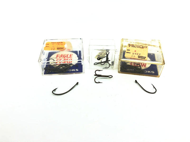 Eagle Claw Combo Hook Pack, Wide Gap Hooks Size #4 in 84RP & #6 in 42RP