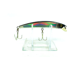 Yo-Zuri .F Crystal 3D Floating Minnow, Silver/Reflector/Black Back Color
