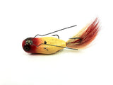 Heddon Wooden Weedless Widow, RH Red Head/White Body Color