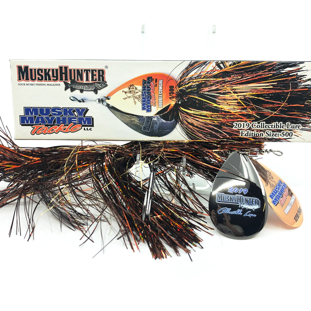 double cowgirl fishing lure Musky Hunter 2019 Collectable Lure, Musky Mayhem Tackle, Double Cowgir – My  Bait Shop, LLC