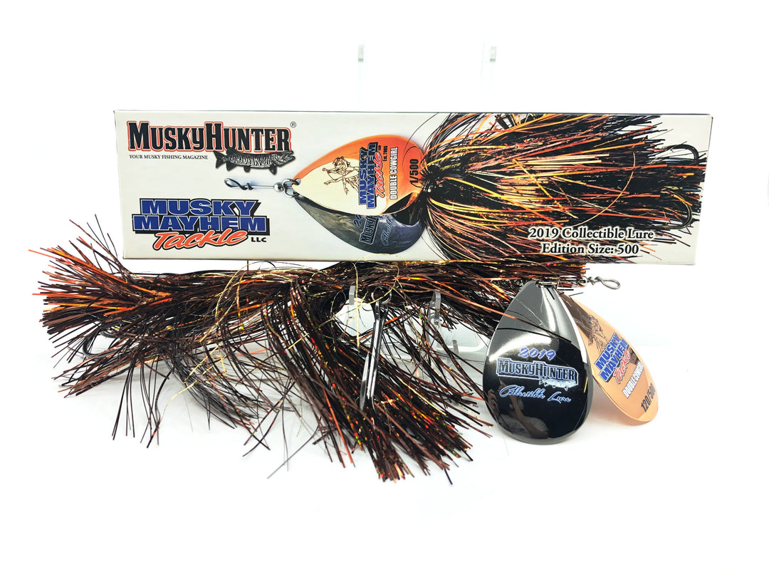 Musky Hunter 2019 Collectable Lure, Musky Mayhem Tackle, Double Cowgirl #120/500 - Signed