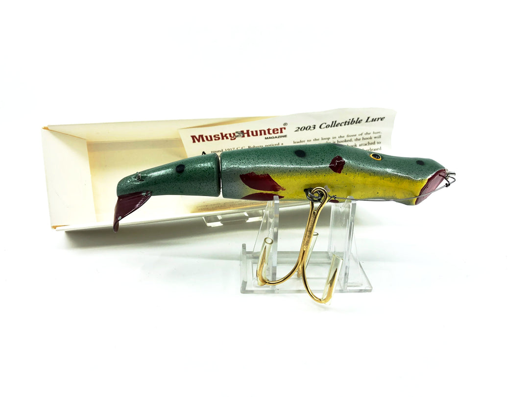 Musky Hunter 2003 Collectible Lure, C.C Roberts Mud Puppy #344/500 Signed