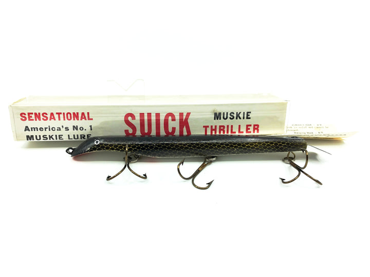 Vintage 9" Suick Muskie Thriller, Cisco Color with Box