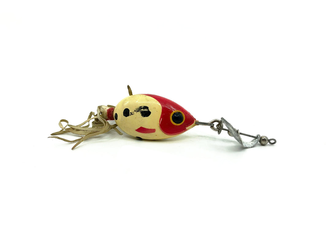 Brook's No.4 Weedess Baits, Red/White Color