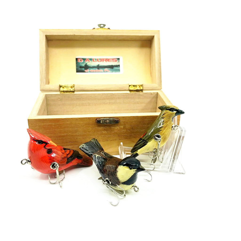 collectable fishing lures for sale dare devle D.A Lures of Western Pennsylvania, Cedar Wood Birds Series, Cardinals – My  Bait Shop, LLC