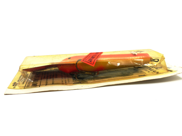 Len Hartman Musky Bug Lure, Orange/Yellow Color on Card