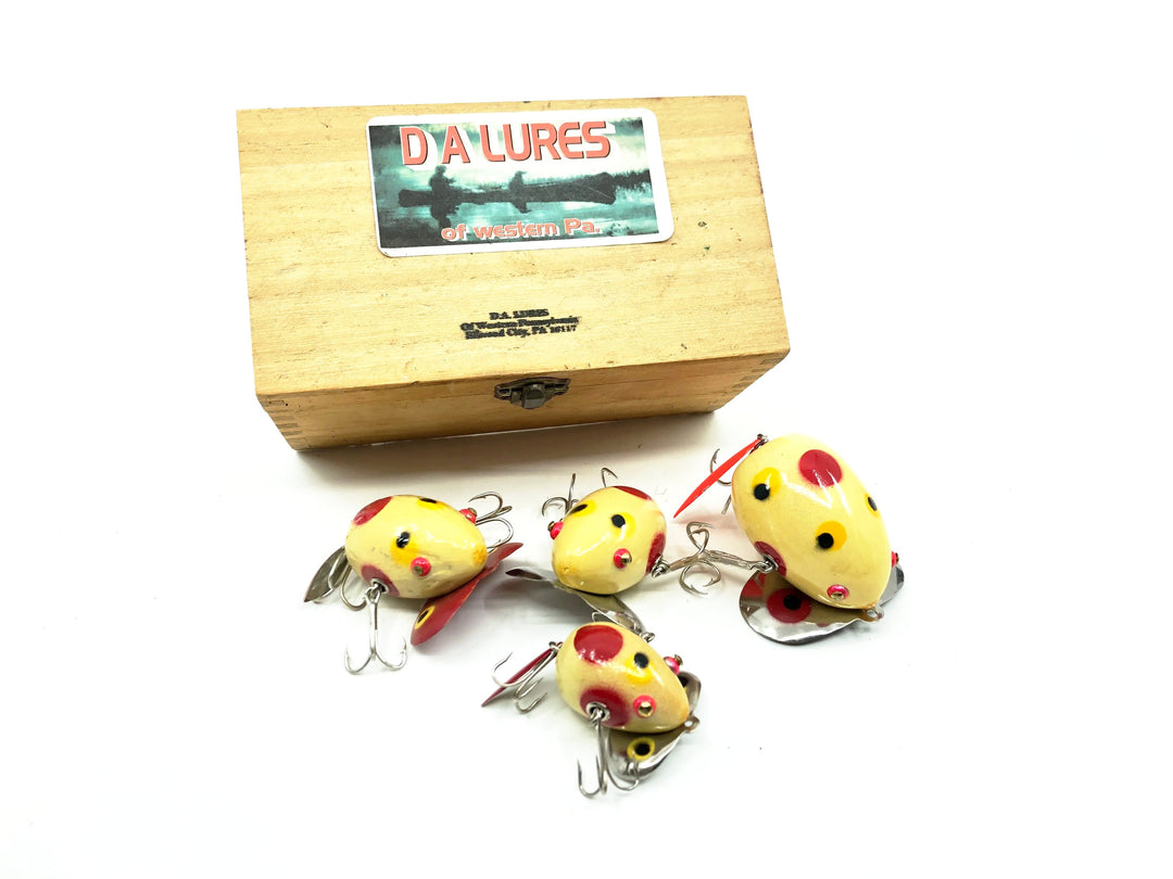 D.A Lures of Western Pennsylvania, Mouse Collection, 4 Contemporary Lures with Box
