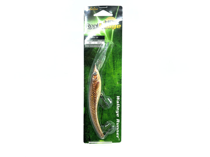 Cabelas Real Image HDS High Definition Series Walleye Runner, Golden Shiner New on Card