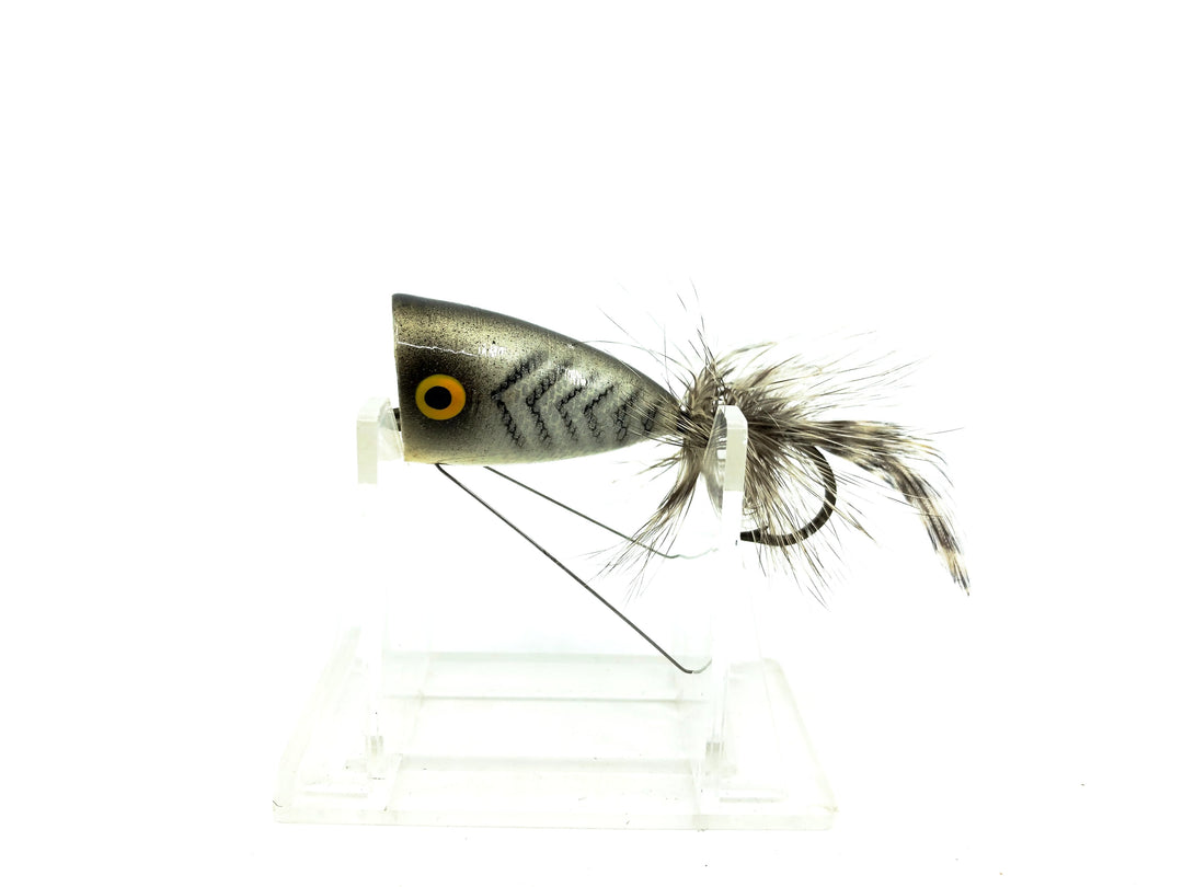 Phillips Spin Popper, White/Black Back & Ribs Color, Weedless Model