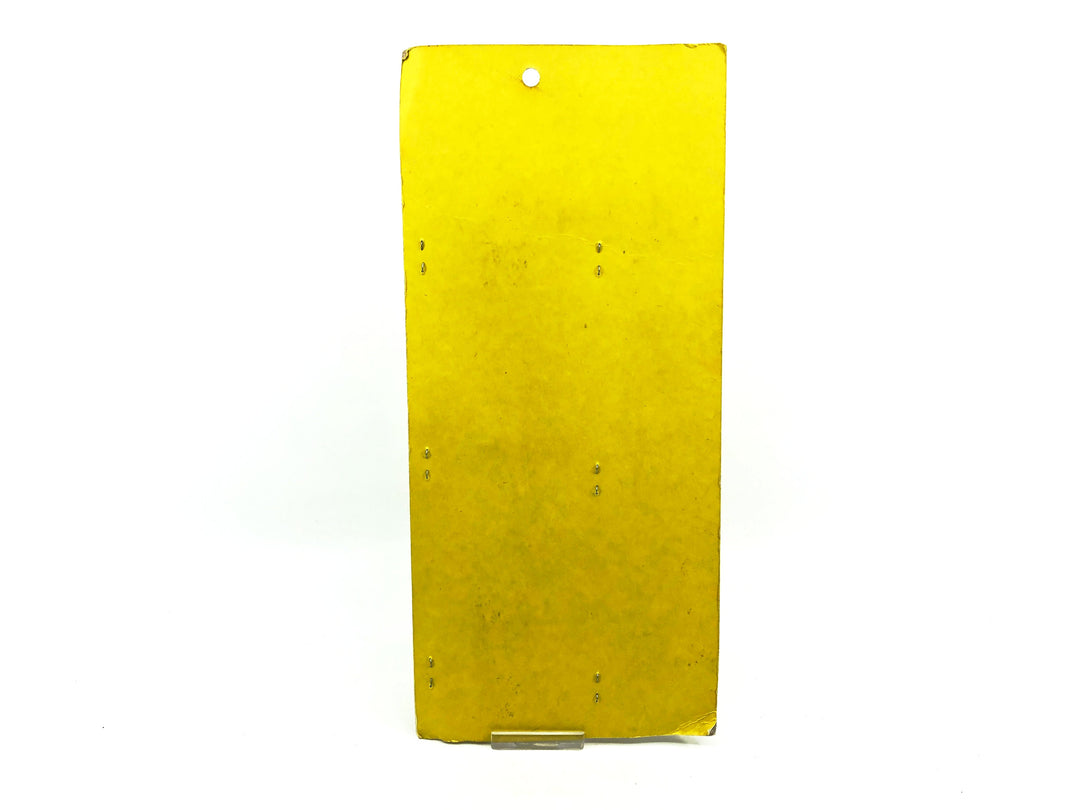 Ojibwa Standard Muskie Lure, Black/Gold Scale/Orange Belly Color New on Card