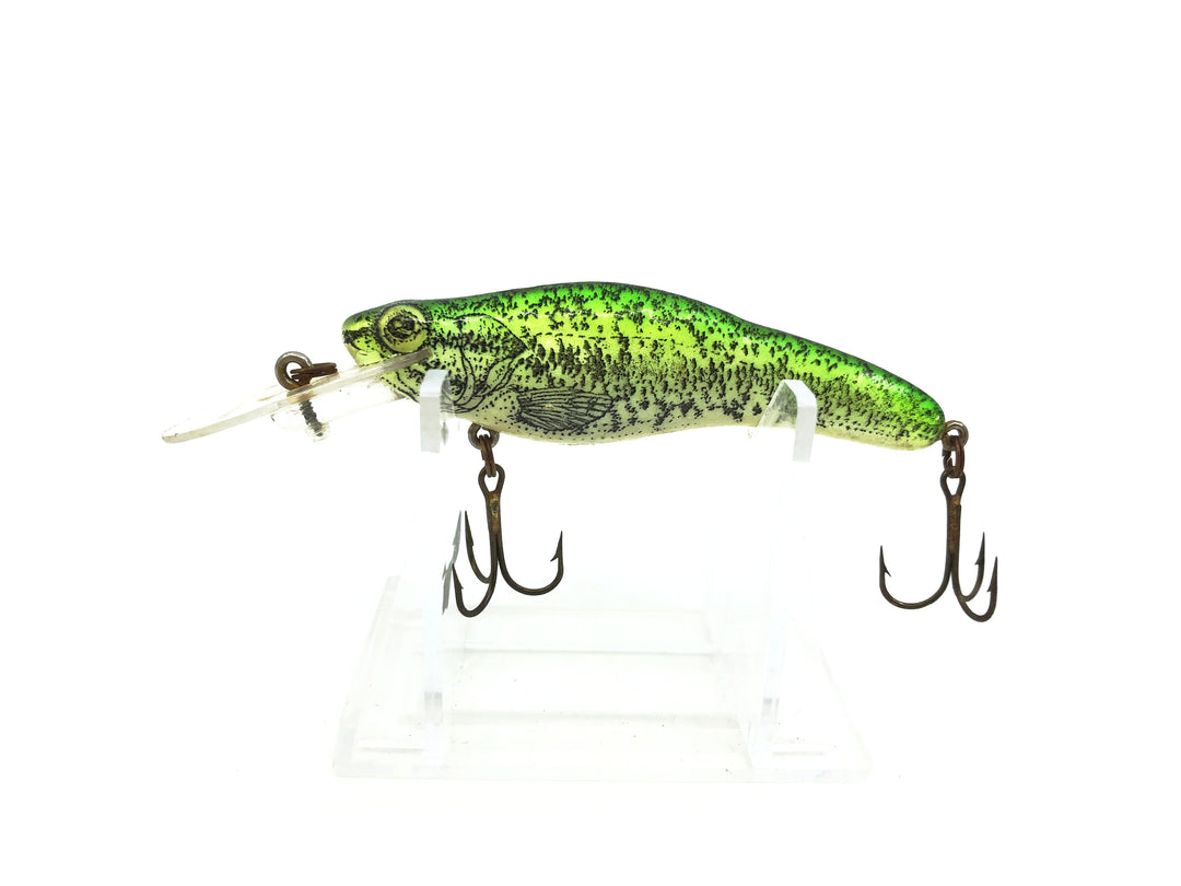 Crankbait Corp Fingerling 3" Size, Color #5 Chartreuse Large Mouth Bass