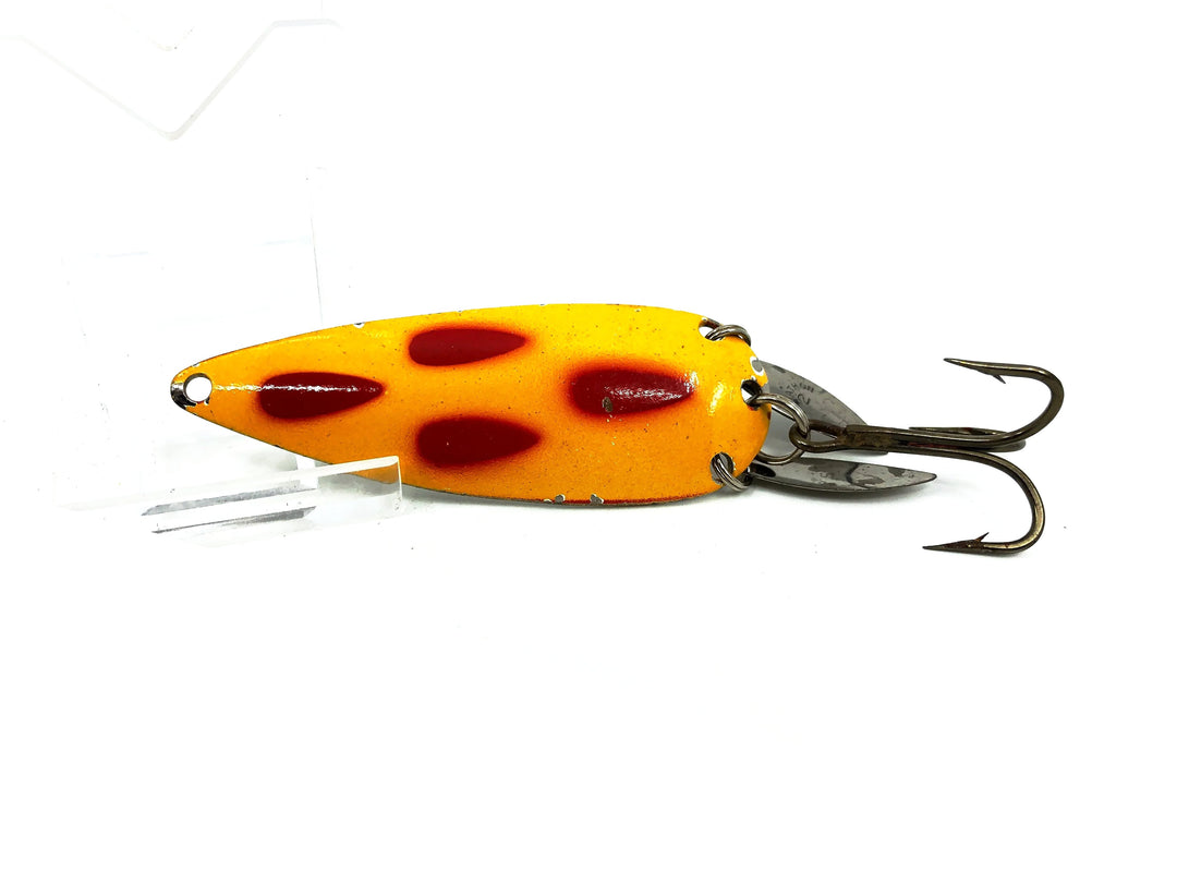 Marathon Casting Spoon, Yellow/Red Spots Color