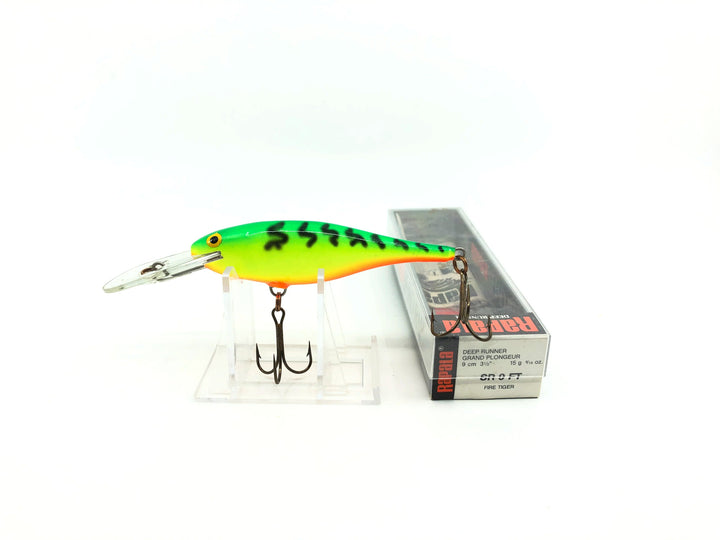 Rapala Shad Rap Deep Runner, SR-9 FT Fire Tiger Color (Old Rapala Variant) Lure with Box