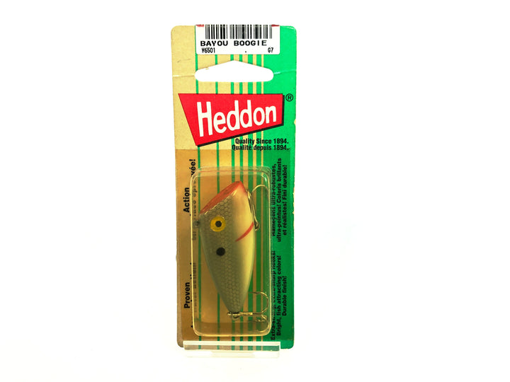 Heddon Bayou Boogie on Card, Grey Scale Color