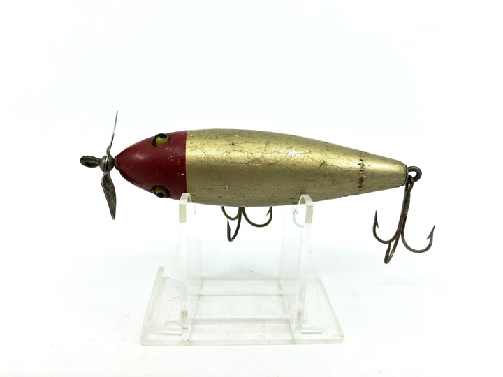 Shur-Strike Style C Surface Bait, #05 Aluminum Body/Red Head Color