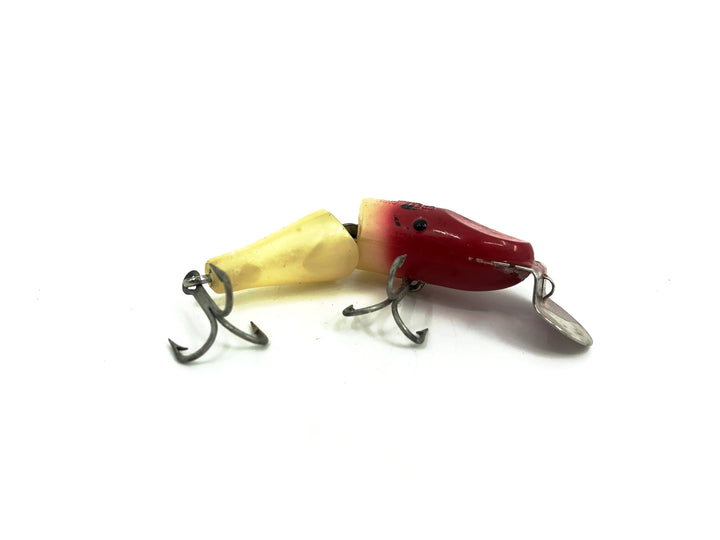 Creek Chub 9400 Jointed Spinning Pikie, Red Head and White Color 9402