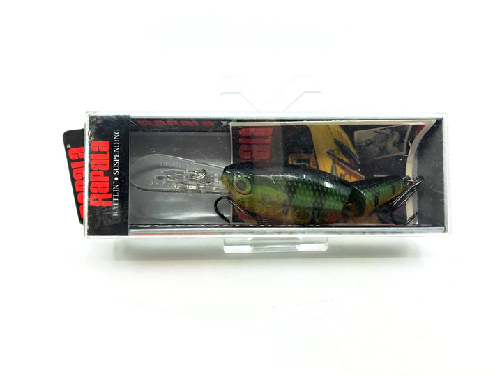 Rapala Jointed Shad Rap JSR-7, P Perch Color New in Box.